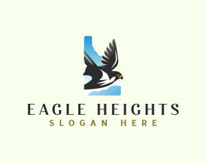 Soaring - Idaho Falcon Bird logo design