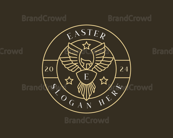 Eagle Wings Crest Logo