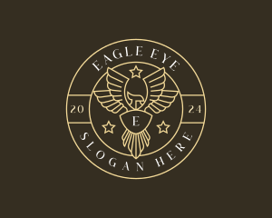 Eagle Wings Crest logo design