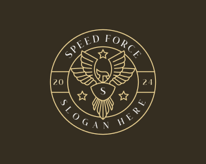 Eagle Wings Crest logo design