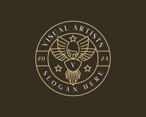 Veteran - Eagle Wings Crest logo design