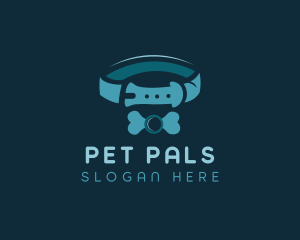 Dog Bone Pet Collar logo design