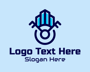 Cyber - Key Urban Security logo design