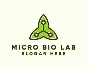 Environmental Biotech Leaf logo design