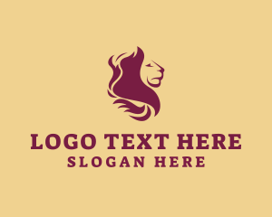 Lion Mane - Lion Mane Head logo design