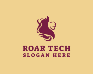 Lion Mane Head logo design