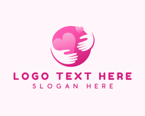 Hug - Love Hand Orphanage logo design