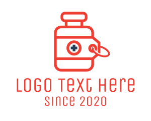 Medication - Prescription Drugs Tag logo design