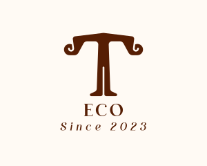 Traditional - Letter T Body Shape logo design