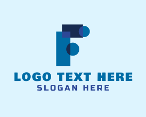 Letter Il - Geometric Startup Letter F logo design