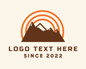 Tourist Spot - Mountain Outdoor Travel logo design