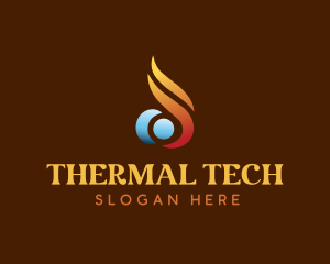 Thermal Ventilation HVAC logo design