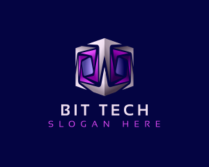 Cyber Tech Cube logo design