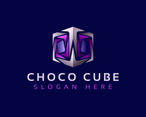 Cyber Tech Cube logo design