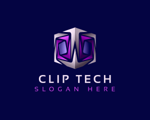 Cyber Tech Cube logo design