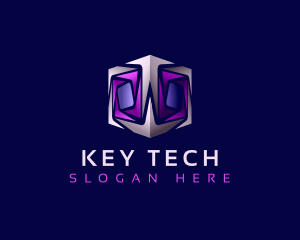 Cyber Tech Cube logo design