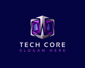 Cyber Tech Cube logo design