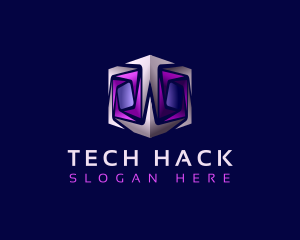 Cyber Tech Cube logo design