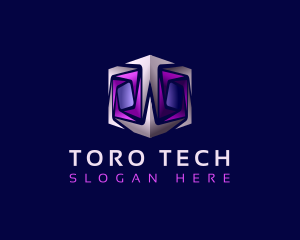 Cyber Tech Cube logo design