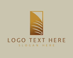 Upscale - Elegant Business Palm Leaf logo design