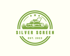 Grass - Lawn Mower Field Landscaping logo design