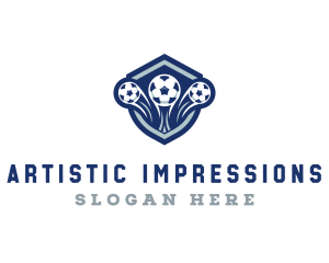 Soccer Varsity League logo design