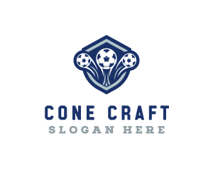 Soccer Varsity League logo design