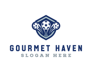 Soccer Varsity League logo design