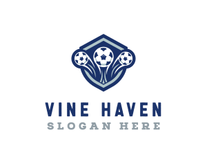 Soccer Varsity League logo design