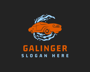 Car Water Cleaning Logo