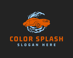 Car Water Cleaning logo design