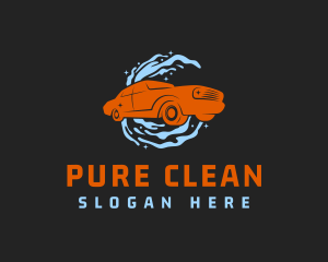 Car Water Cleaning logo design