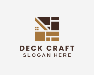 House Floor Tile Carpentry logo design