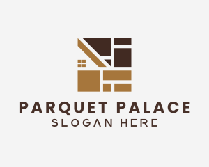Parquet - House Floor Tile Carpentry logo design
