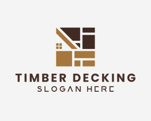 Decking - House Floor Tile Carpentry logo design