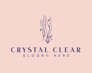 Crystal - Crystal Hand Pendant logo design