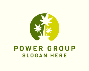 Cannabis Plant Weed Logo