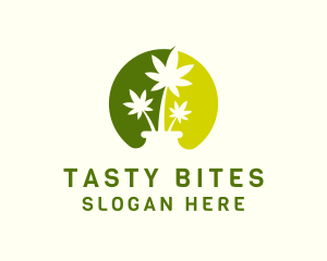Cannabis Plant Weed Logo