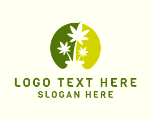 Cannabis Plant Weed Logo