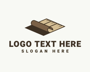 Wooden Tile - Wooden Floor Installation logo design