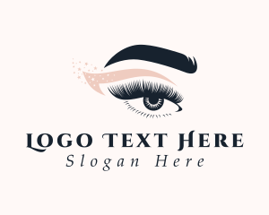 Grooming - Eye Makeup Beautician logo design