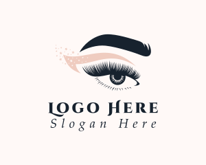 Eye Makeup Beautician Logo