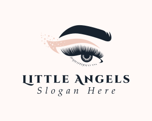 Eyelash Extension - Eye Makeup Beautician logo design