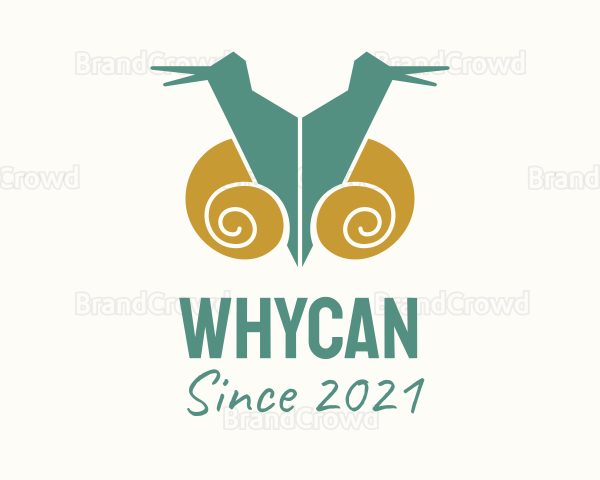 Twin Snail Silhouette Logo