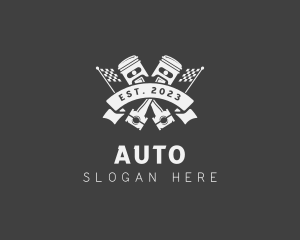 Piston Automotive Mechanic logo design