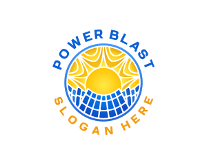 Solar Power Energy  logo design