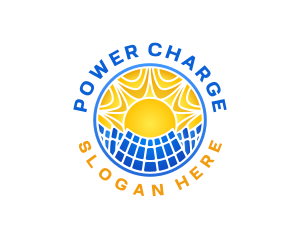 Solar Power Energy  logo design