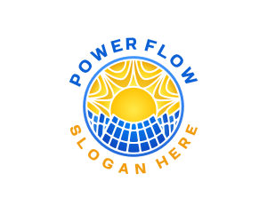 Solar Power Energy  logo design