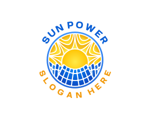 Solar Power Energy  logo design