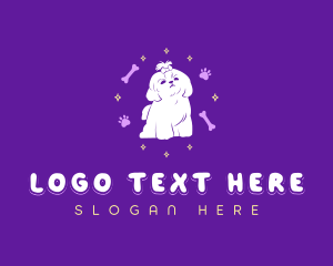 Cute Puppy Dog logo design